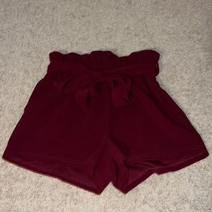 Burgundy Dress Shorts